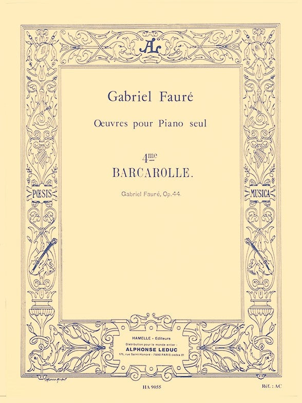 Barcarolle n° 4 en la Flat Op.44