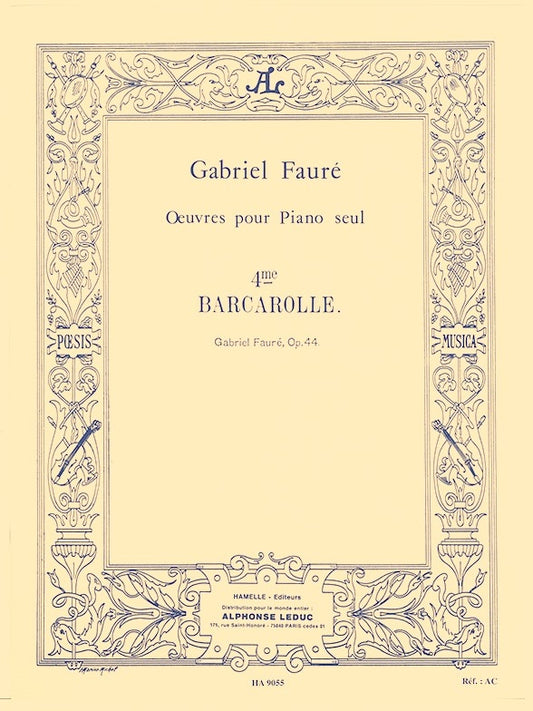 Barcarolle n° 4 en la Flat Op.44
