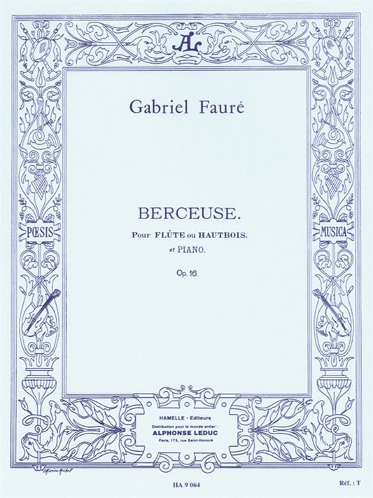 Berceuse Op.16 pour flûte ou hautbois et piano