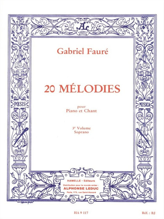20 Mélodies - Soprano - Vol. 3