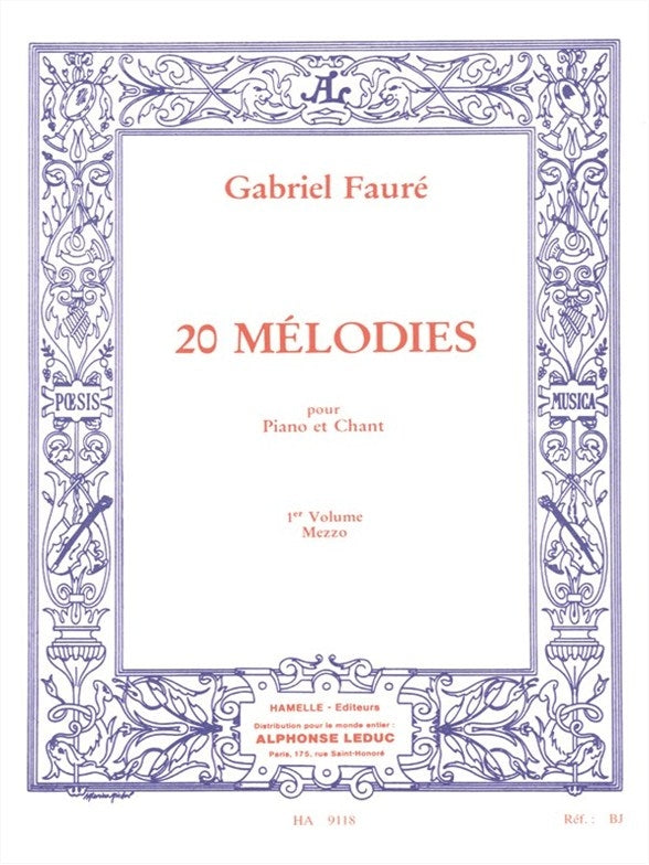 20 Mélodies - Mezzo - Vol. 1