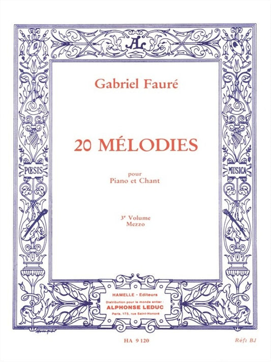 20 Mélodies - Mezzo - Vol. 3