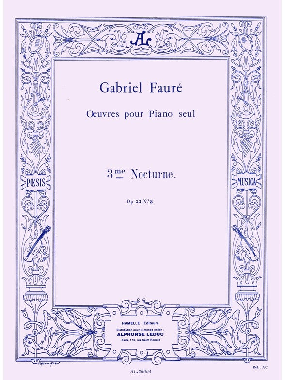 Nocturne For Piano n° 3 en la Flat Op.33
