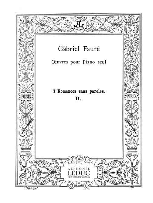3 Romances sans Paroles Op.17, n° 2 en la mineur