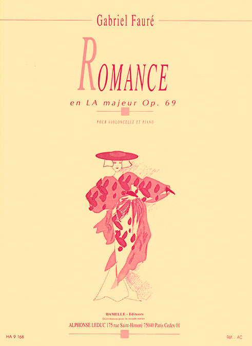 Romance en La majeur pour violoncelle et piano