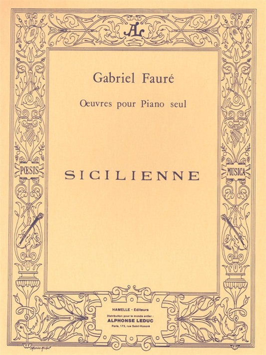 Sicilienne Op. 78 pour piano
