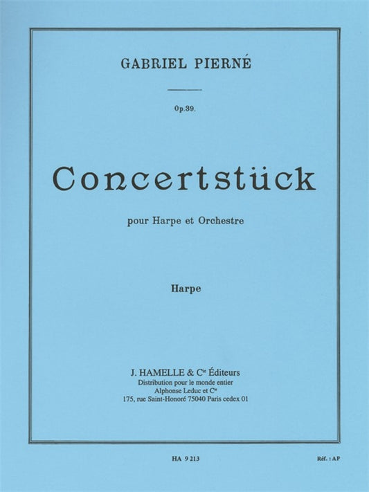 Pierne Concertstuck Op 39 Harp Part