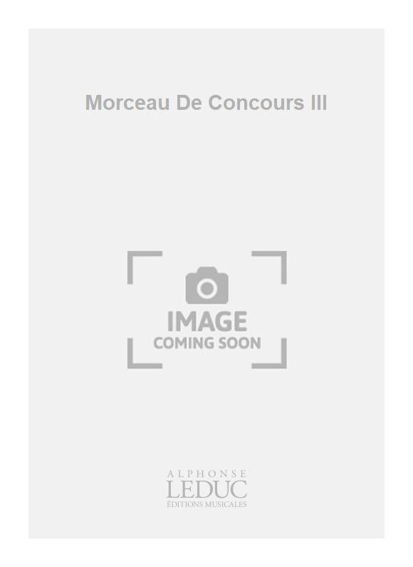 Morceau De Concours III
