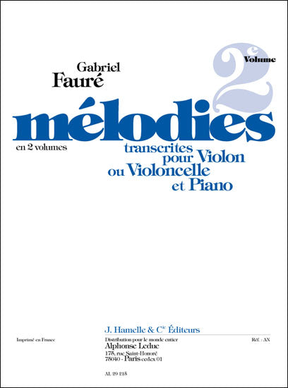 Mélodies Volume 2