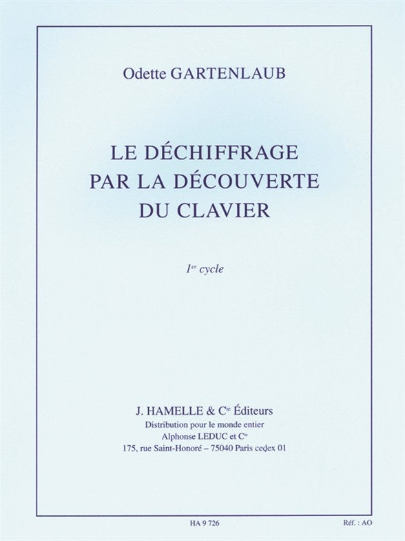Le Dechiffrage par la Decouverte du Clavier