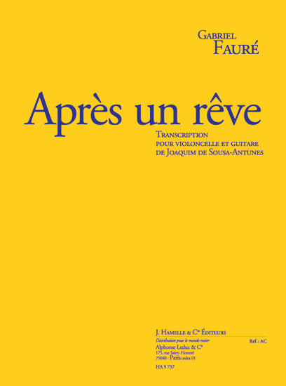Après Un Rêve Op.7 n° 1