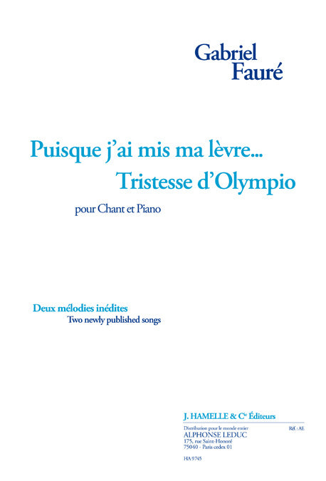 Puisque j'ai mis ma lèvre...