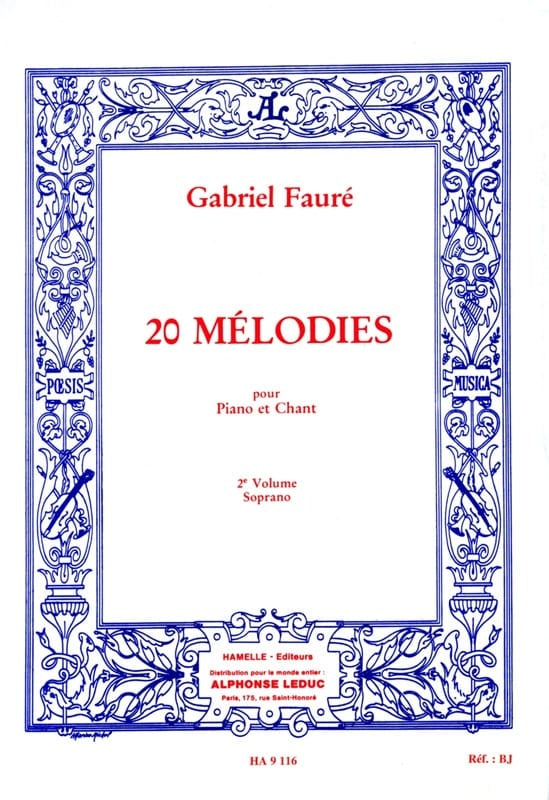 20 Mélodies - Soprano - Vol. 2