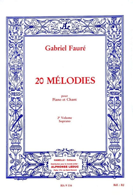 20 Mélodies - Soprano - Vol. 2