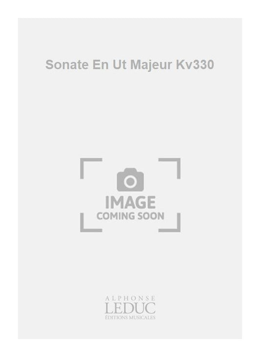 Sonate En Ut Majeur Kv330