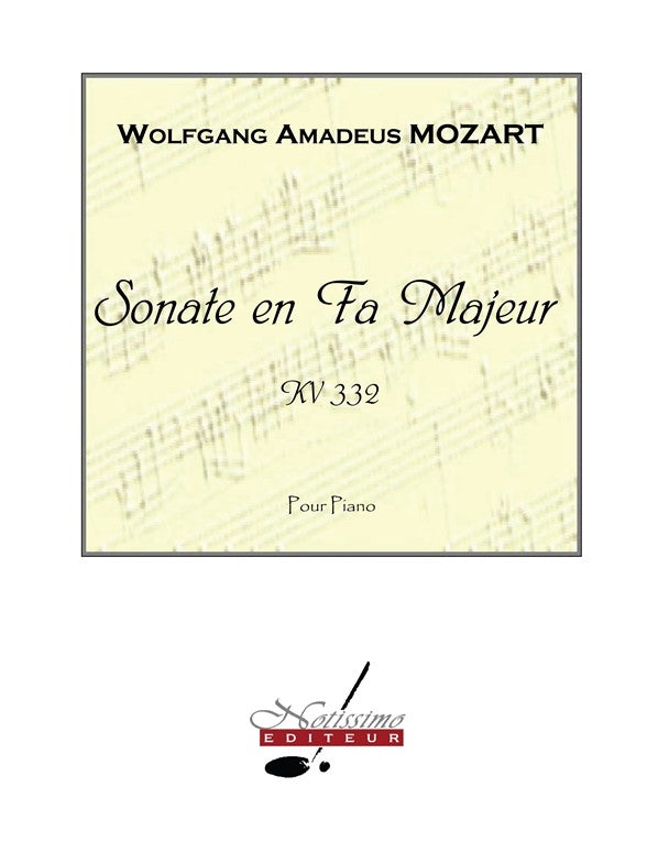 Sonate En Fa Majeur Kv332