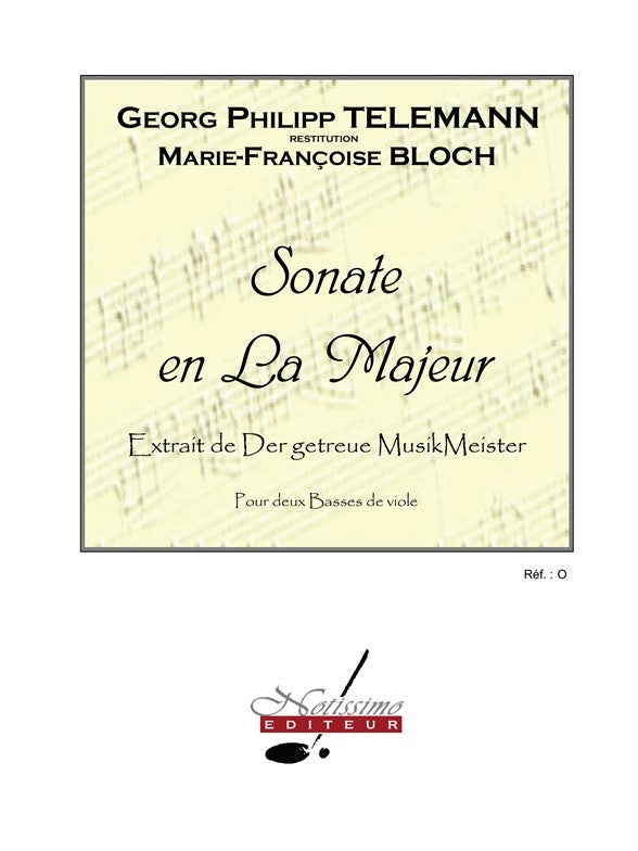 Sonate En La Majeur
