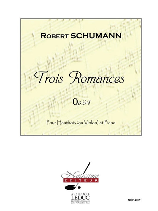 Schumann 3 Romances Op 94 Oboe Or Violin & Piano