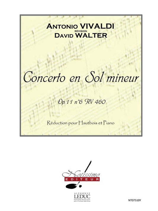 Concerto En Sol Mineur Op11 N6