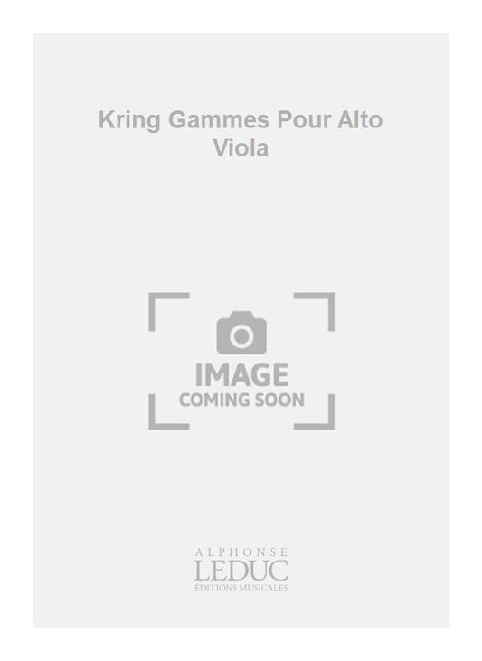 Kring Gammes Pour Alto Viola