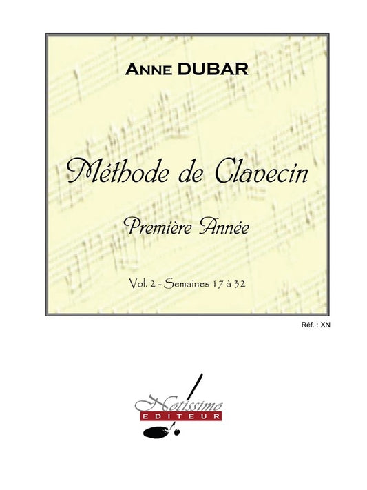 Méthode De Clavecin - 1re Année Volume 2