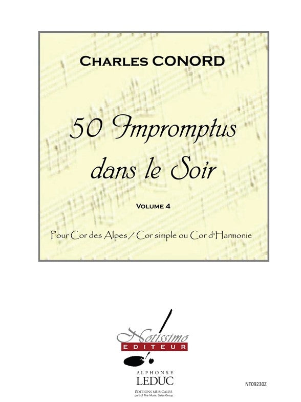 50 Impromptus Dans Le Soir Cor Des Alpes Vol 4