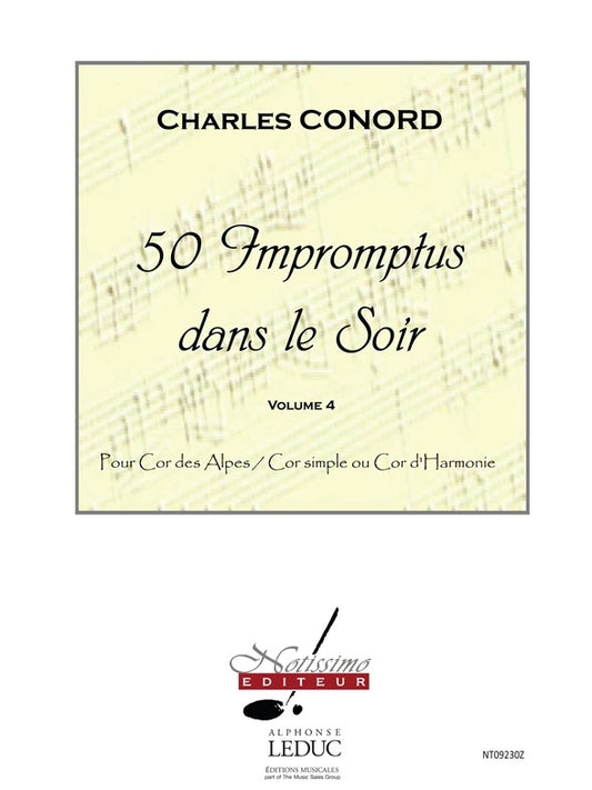 50 Impromptus Dans Le Soir Cor Des Alpes Vol 4