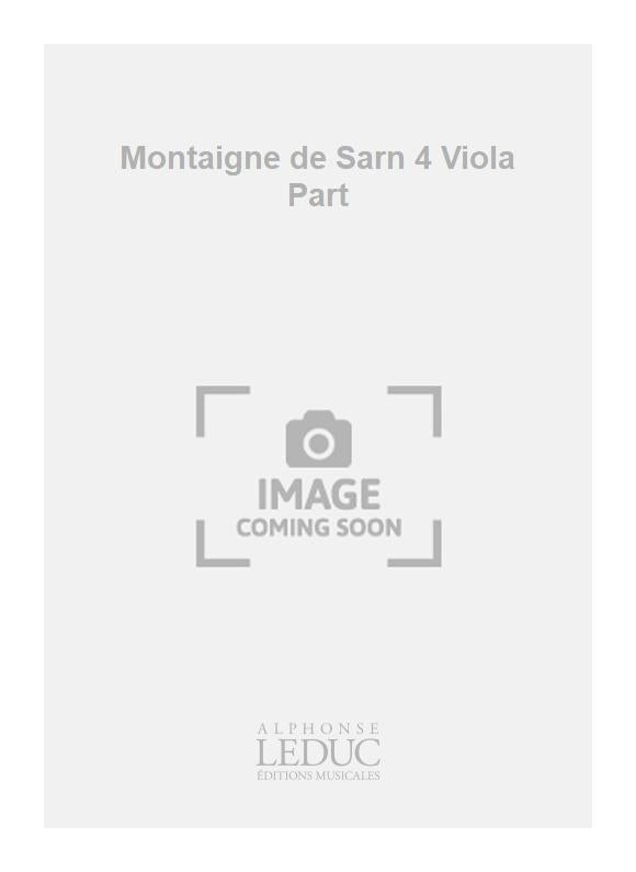 Montaigne de Sarn 4 Viola Part