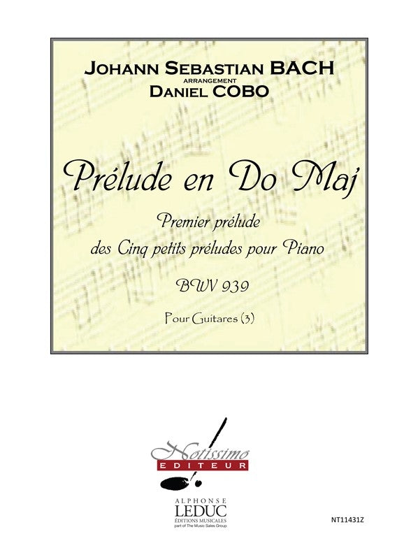 Cobo Prélude en do BWV939 Prélude n° 1 3 guitares