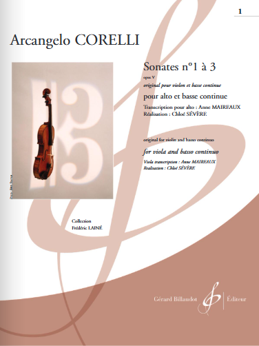 Sonates n° 1 à 3, op. V. Volume 1