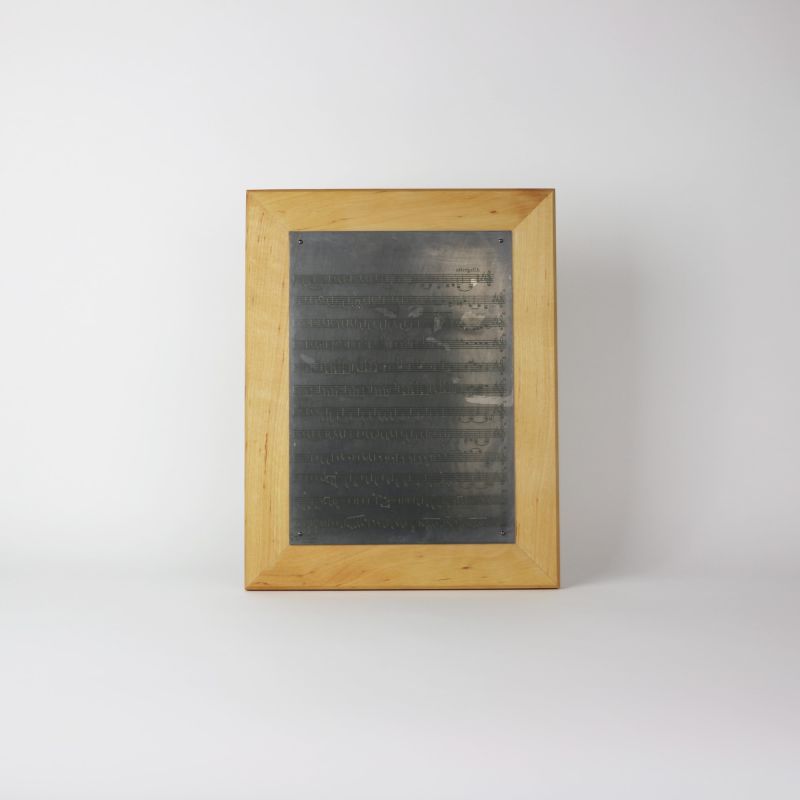 Plaque de gravure Beethoven encadrée