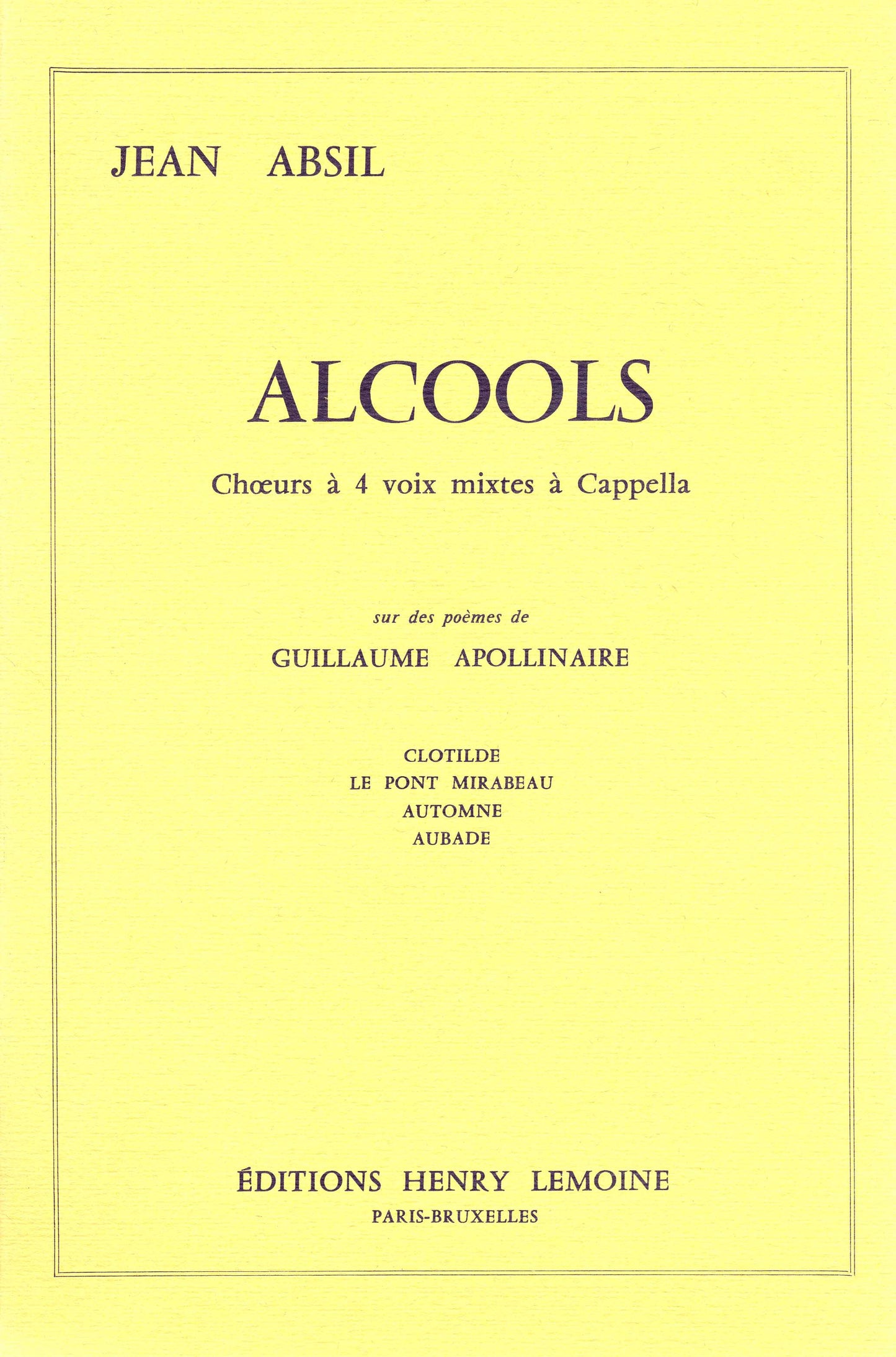 Alcools Op.43