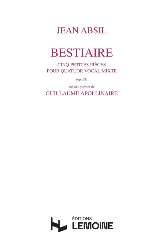 Bestiaire Op.58