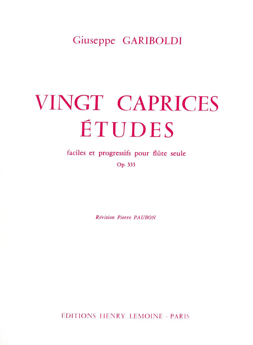 Caprices-études (20) Op.333