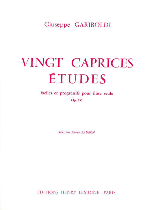 Caprices-études (20) Op.333