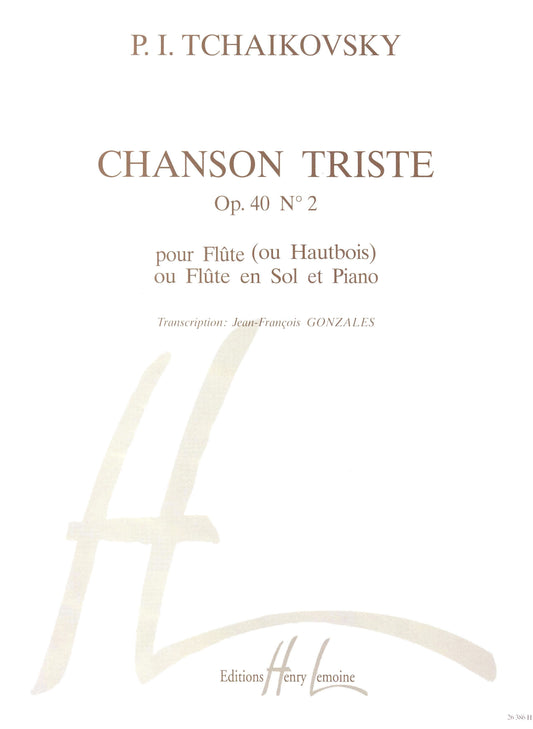 Chanson triste Op.40 n°2