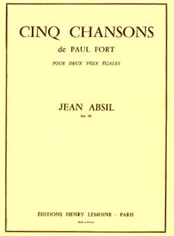 Chansons de Paul Fort Op.18 (5)