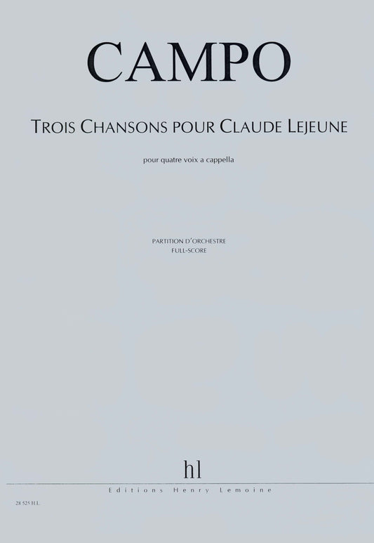 Chansons pour Claude Lejeune (3)