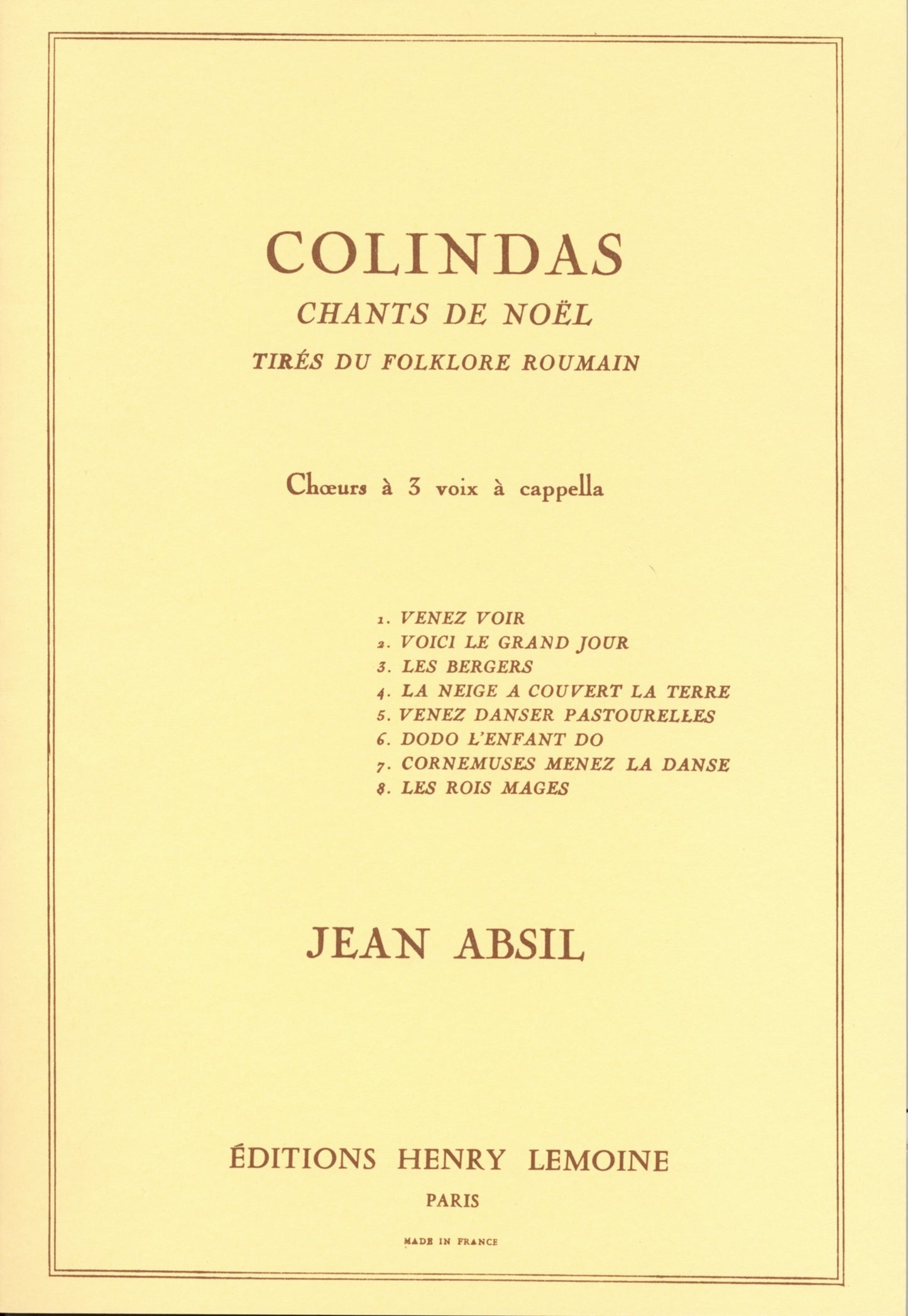 Colindas Op.87