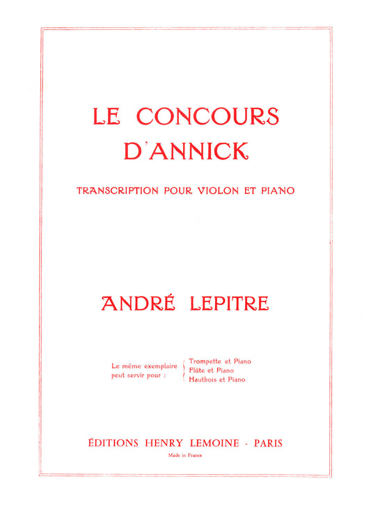 Concours d'Annick