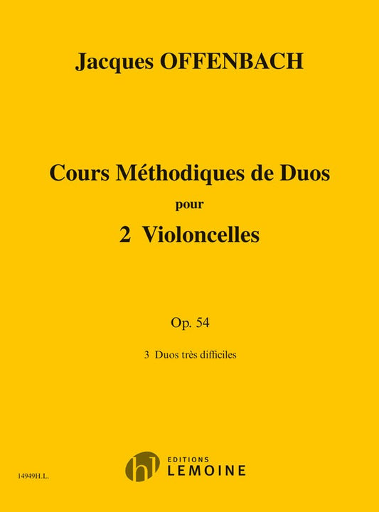 Cours méthodique de duos pour deux violoncelles Op.54
