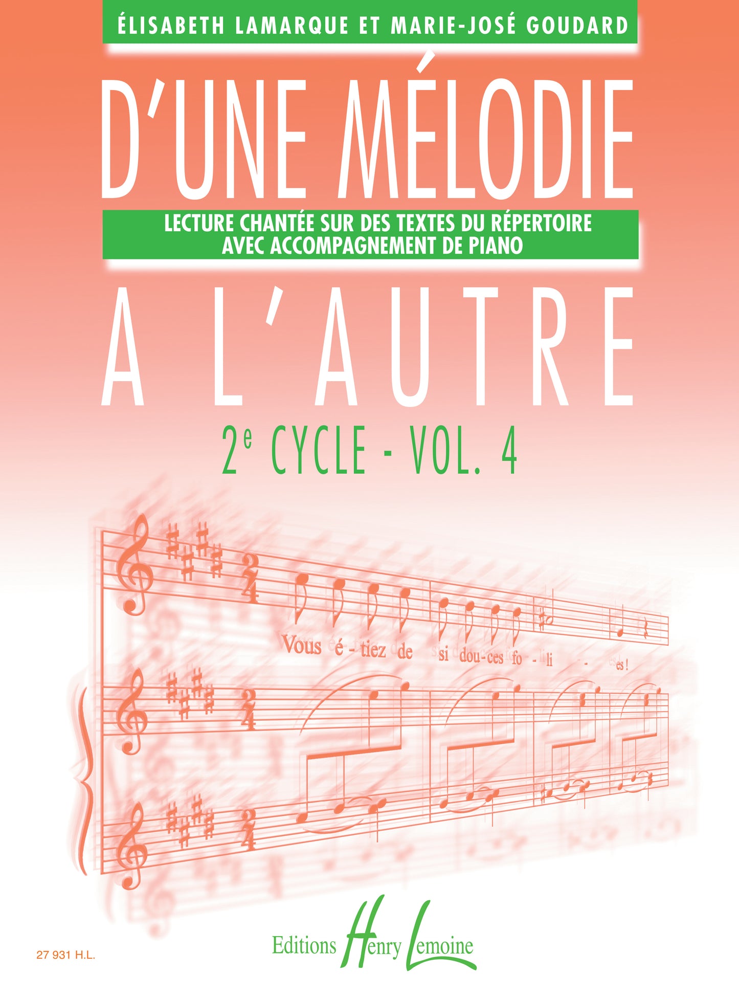 D'une mélodie à l'autre Vol.4