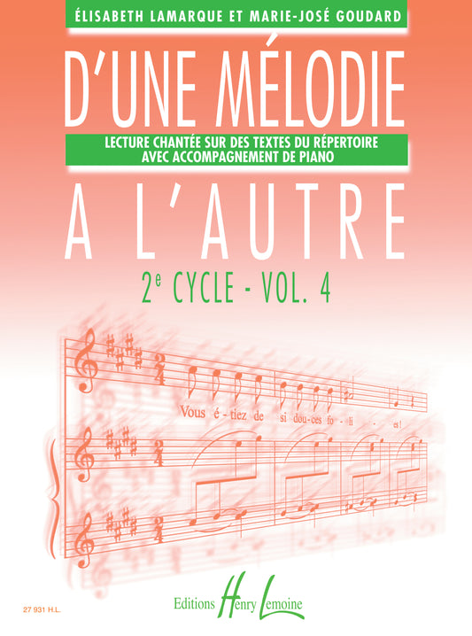 D'une mélodie à l'autre Vol.4