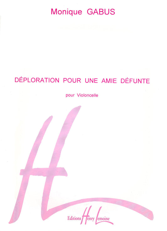 Déploration pour une amie défunte