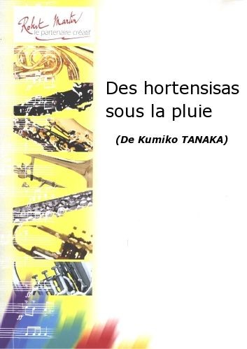 Des hortensias sous la pluie