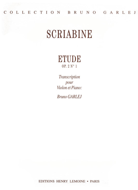 Etude Op.2 n°1
