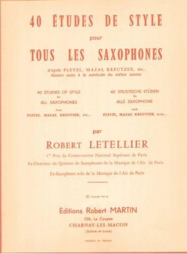 Etudes de style (40)