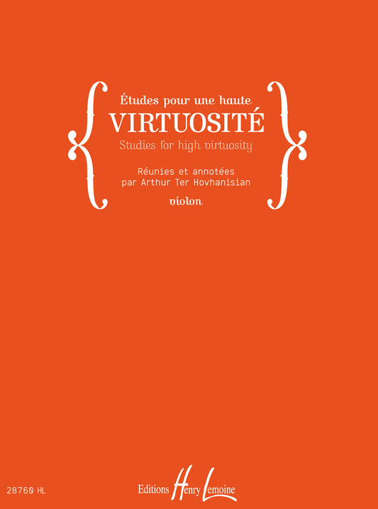 Etudes pour une haute virtuosité - Studies for High Virtuosity
