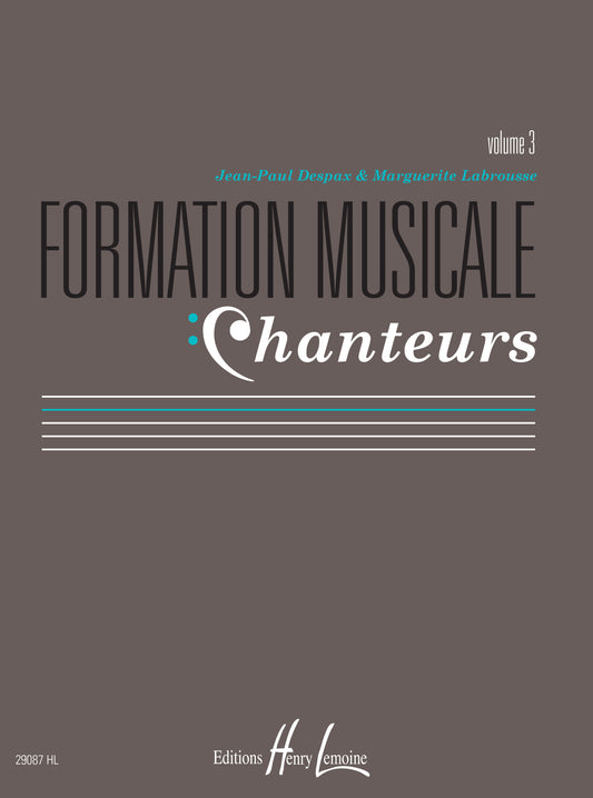 Formation musicale chanteurs Vol.3