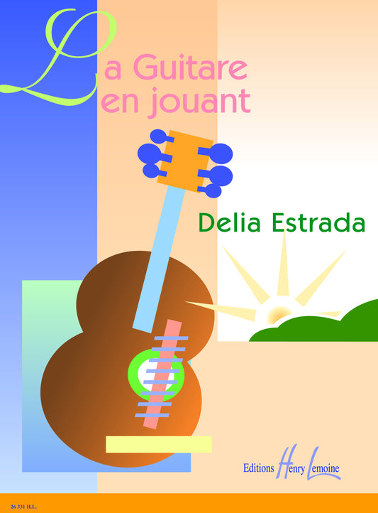 Guitare en jouant